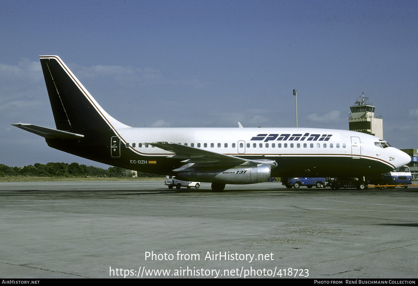 Aircraft Photo of EC-DZH | Boeing 737-2H4 | Spantax | AirHistory.net #418723