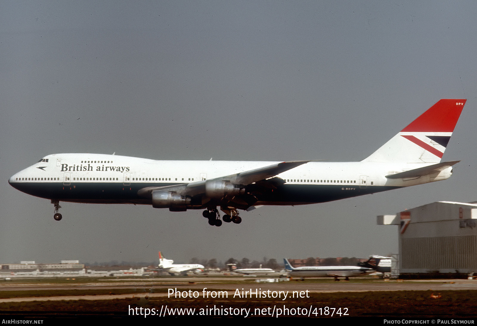 Aircraft Photo of G-BDPV | Boeing 747-136 | British Airways | AirHistory.net #418742