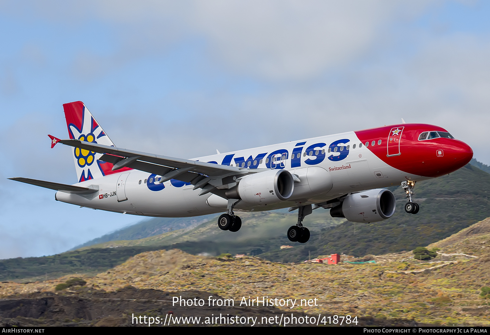 Aircraft Photo of HB-JJN | Airbus A320-214 | Edelweiss Air | AirHistory.net #418784