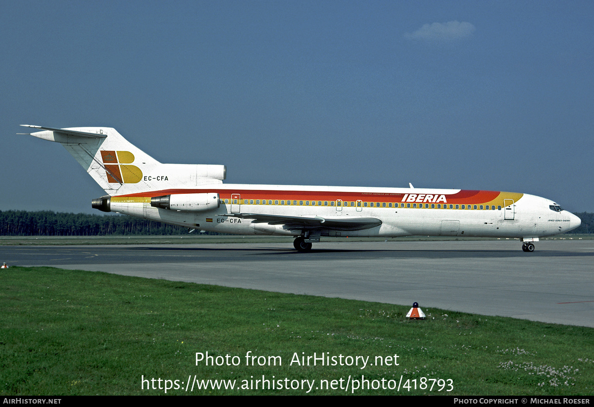 Aircraft Photo of EC-CFA | Boeing 727-256/Adv | Iberia | AirHistory.net #418793