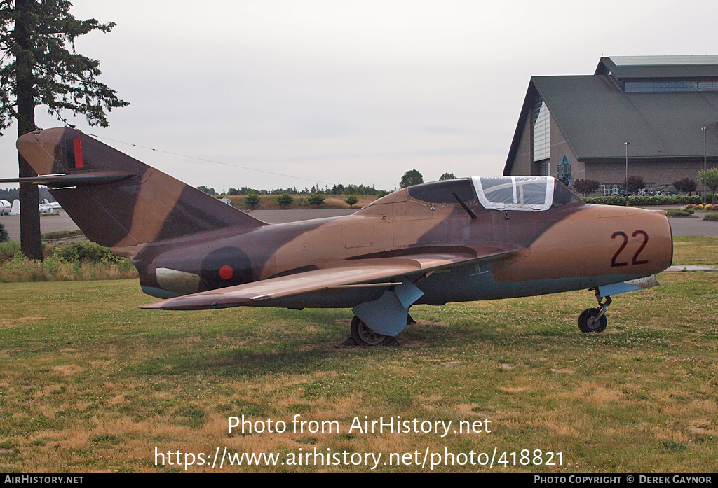 Aircraft Photo of N271JM / 22 | Mikoyan-Gurevich MiG-15UTI | AirHistory.net #418821