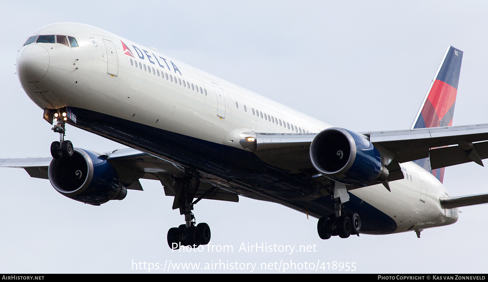 Aircraft Photo of N826MH | Boeing 767-432/ER | Delta Air Lines | AirHistory.net #418955