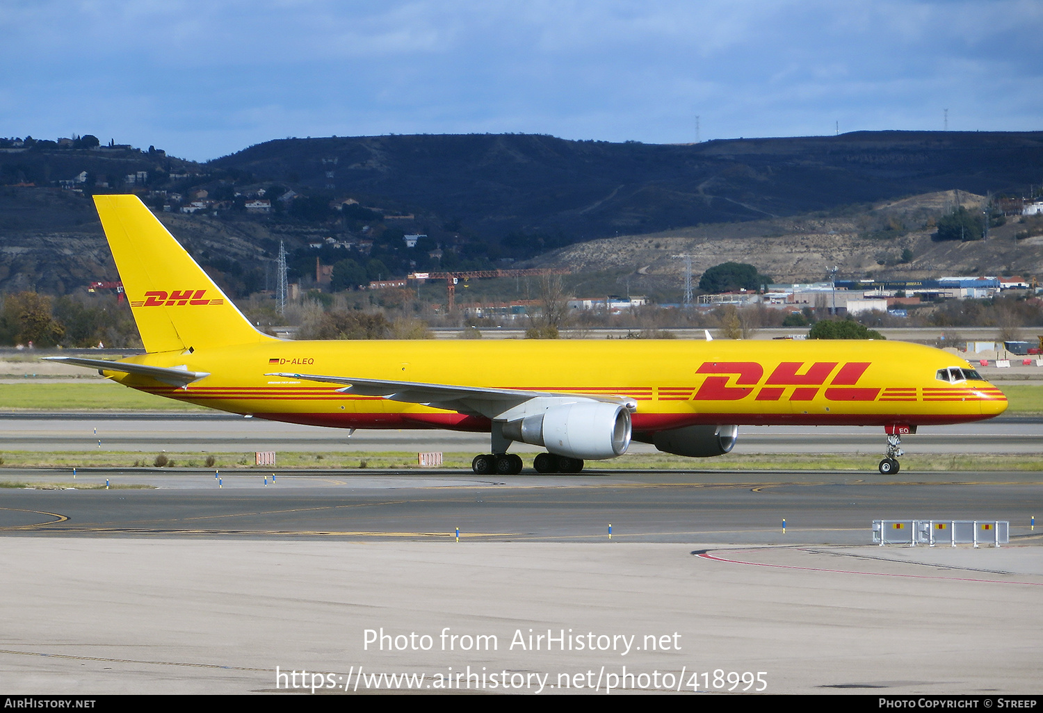 Aircraft Photo of D-ALEQ | Boeing 757-2Q8(PCF) | DHL International | AirHistory.net #418995