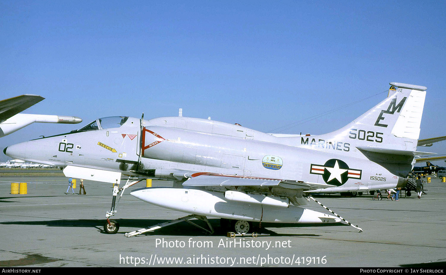 Aircraft Photo of 155025 / 5025 | Douglas A-4F Skyhawk | USA - Marines | AirHistory.net #419116