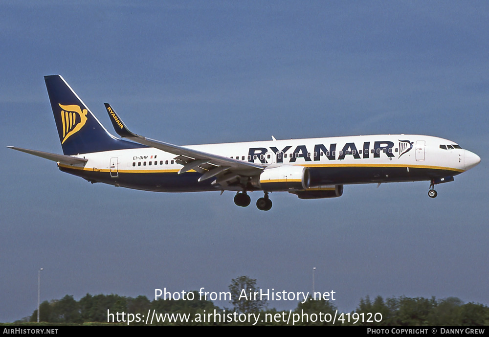 Aircraft Photo of EI-DHM | Boeing 737-8AS | Ryanair | AirHistory.net #419120