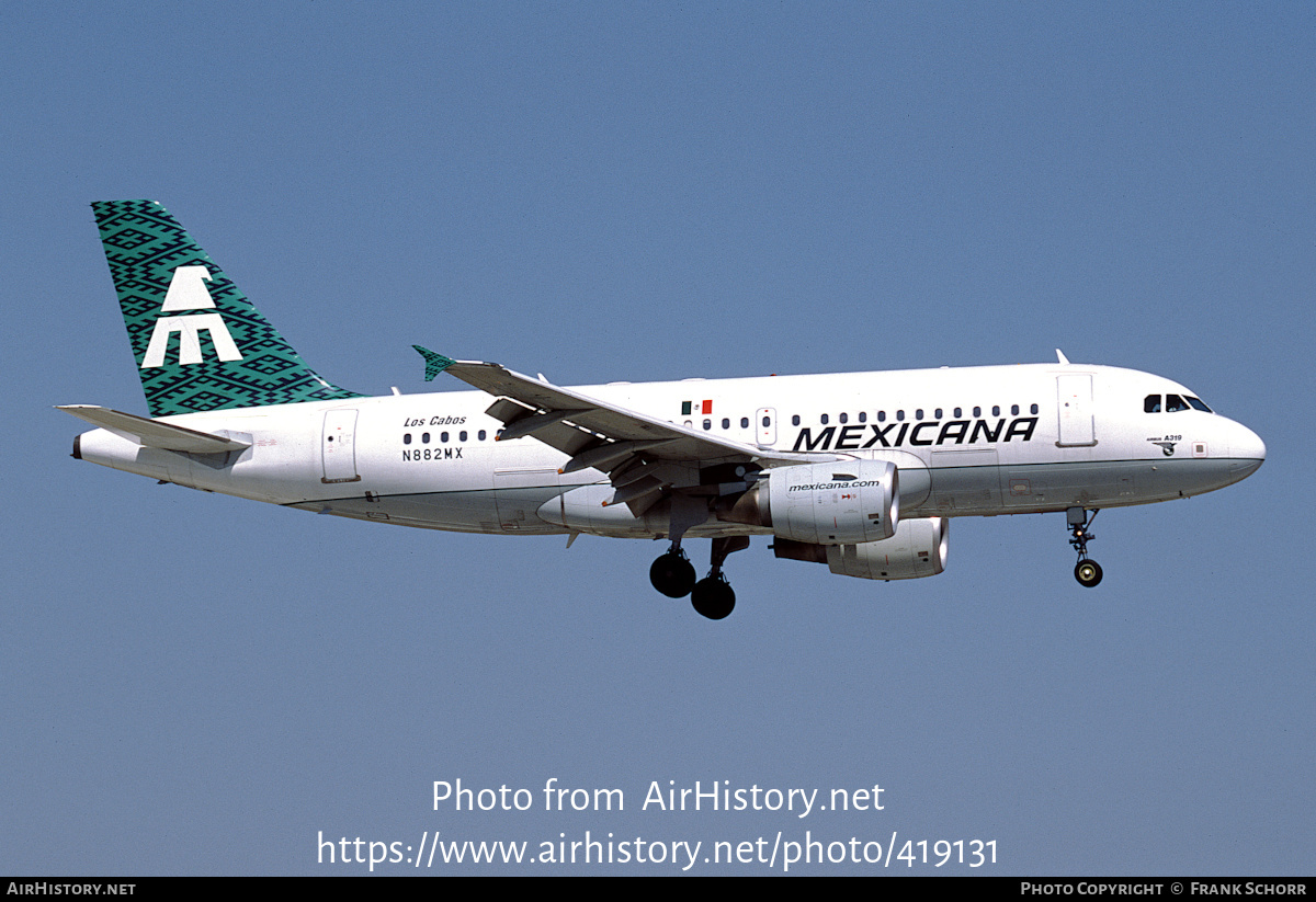 Aircraft Photo of N882MX | Airbus A319-112 | Mexicana | AirHistory.net #419131