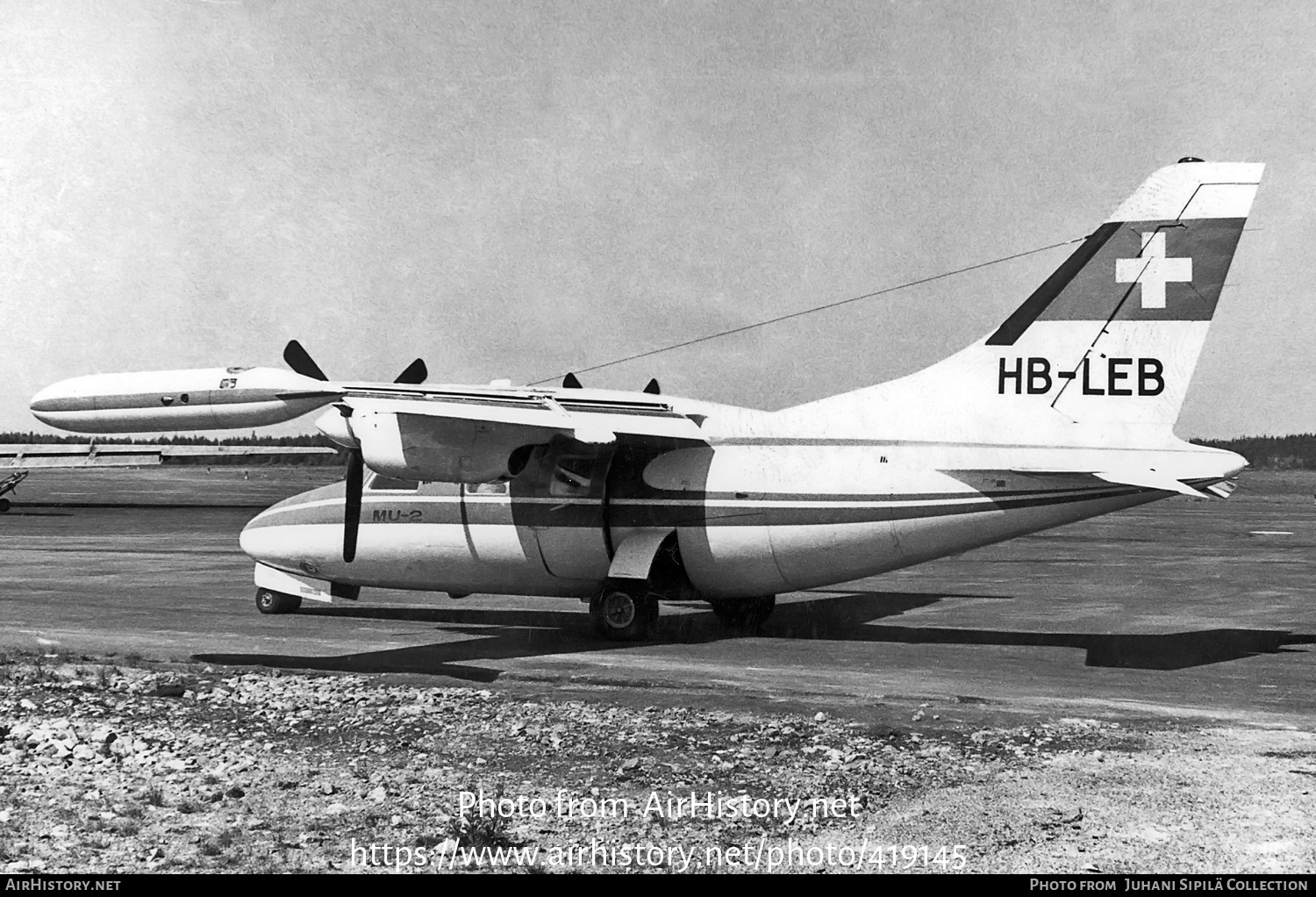 Aircraft Photo of HB-LEB | Mitsubishi MU-2B | AirHistory.net #419145