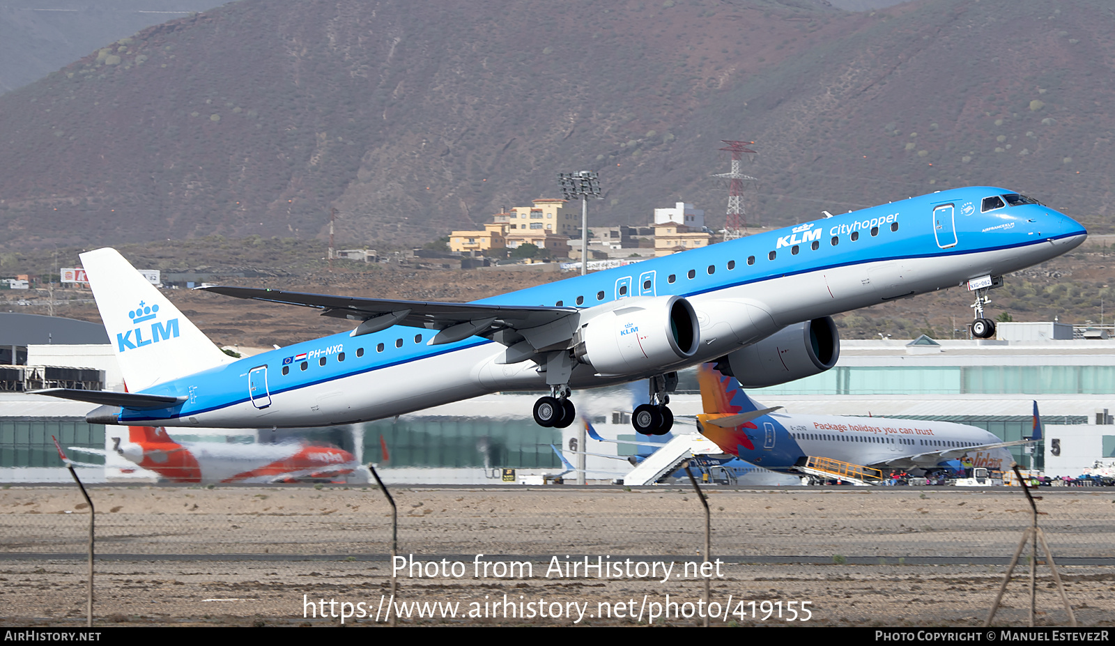 Aircraft Photo of PH-NXG | Embraer 195-E2 (ERJ-190-400) | KLM Cityhopper | AirHistory.net #419155