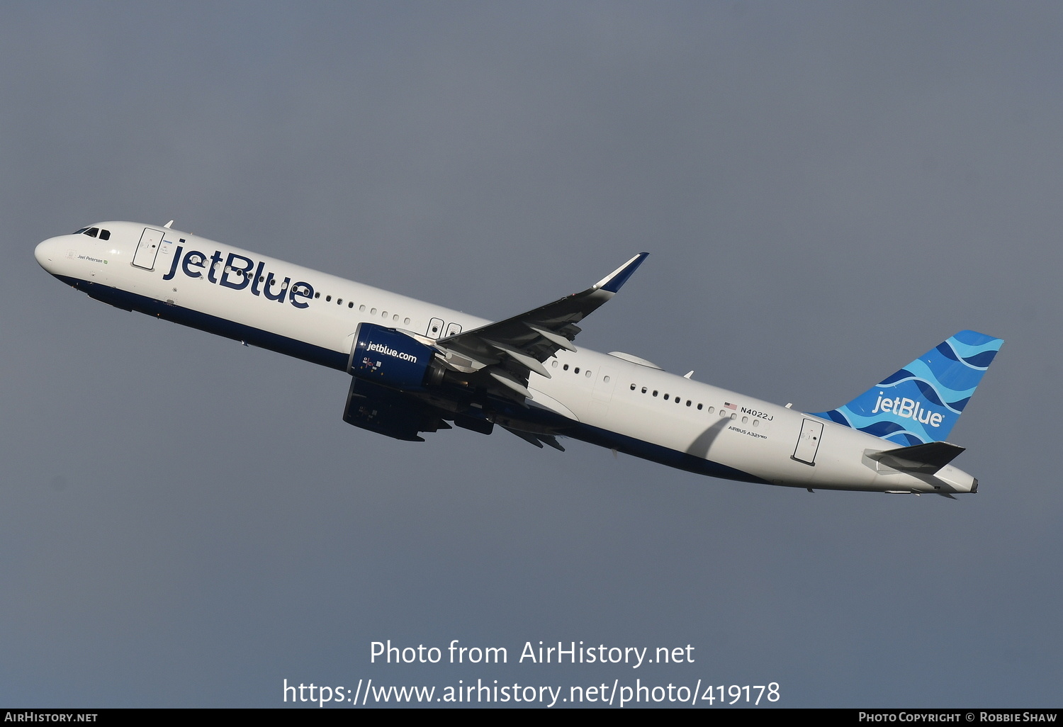 Aircraft Photo of N4022J | Airbus A321-271NXLR | JetBlue Airways ...