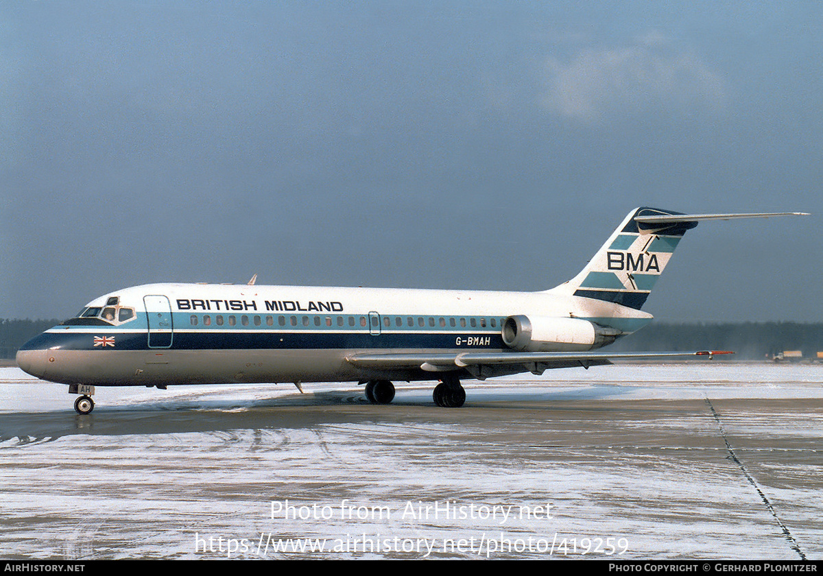 Aircraft Photo of G-BMAH | Douglas DC-9-14 | British Midland Airways - BMA | AirHistory.net #419259