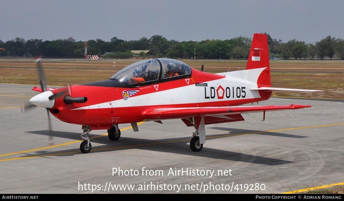 Aircraft Photo of LD-0105 | Korea Aerospace KT-1B Woong-Bee | Indonesia - Air Force | AirHistory.net #419280