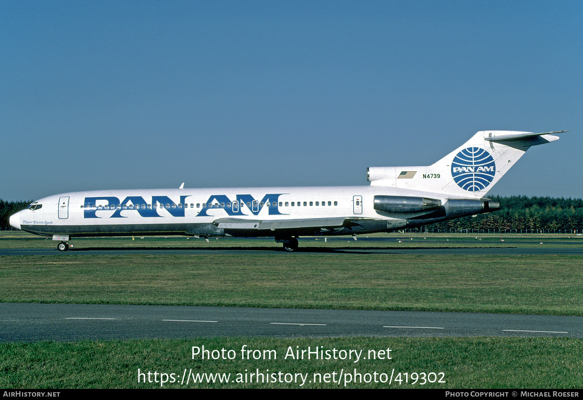 Aircraft Photo of N4739 | Boeing 727-235 | Pan American World Airways - Pan Am | AirHistory.net #419302