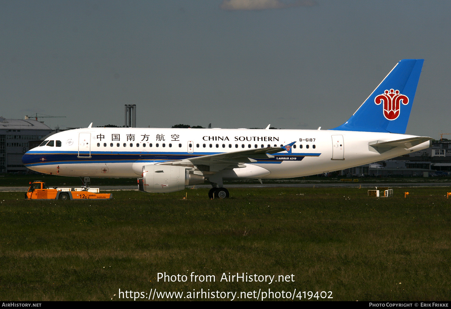 Aircraft Photo of B-6187 | Airbus A319-132 | China Southern Airlines | AirHistory.net #419402