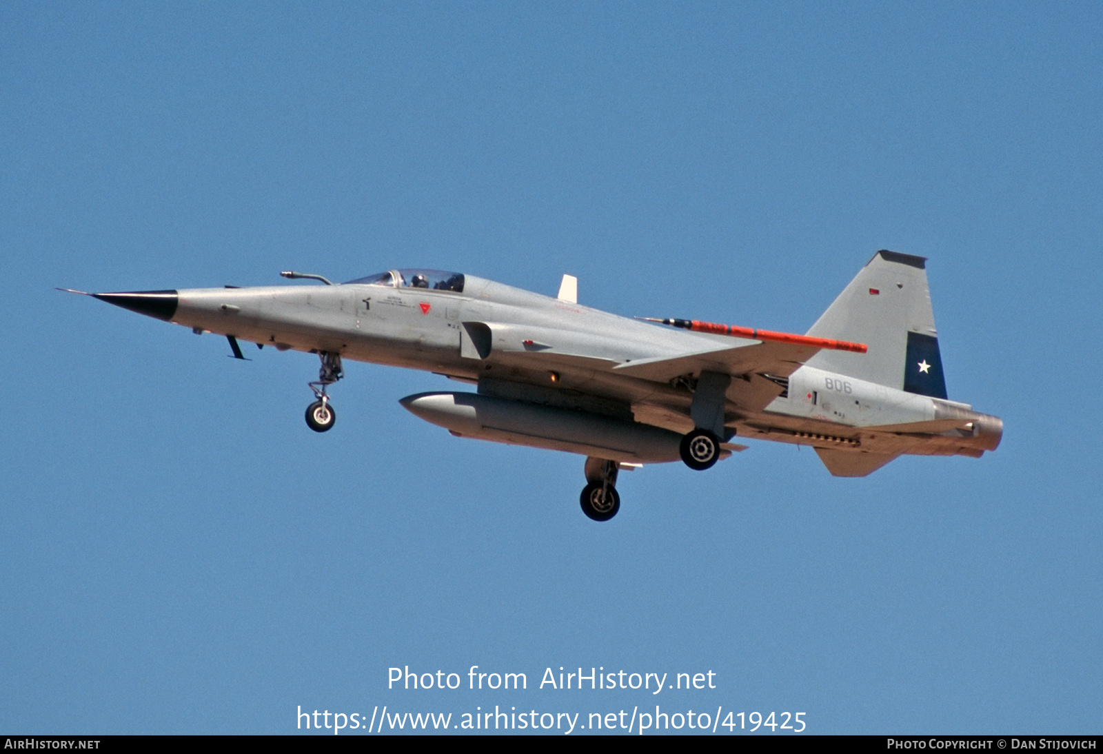 Aircraft Photo of 806 | Northrop F-5E Tigre III | Chile - Air Force | AirHistory.net #419425