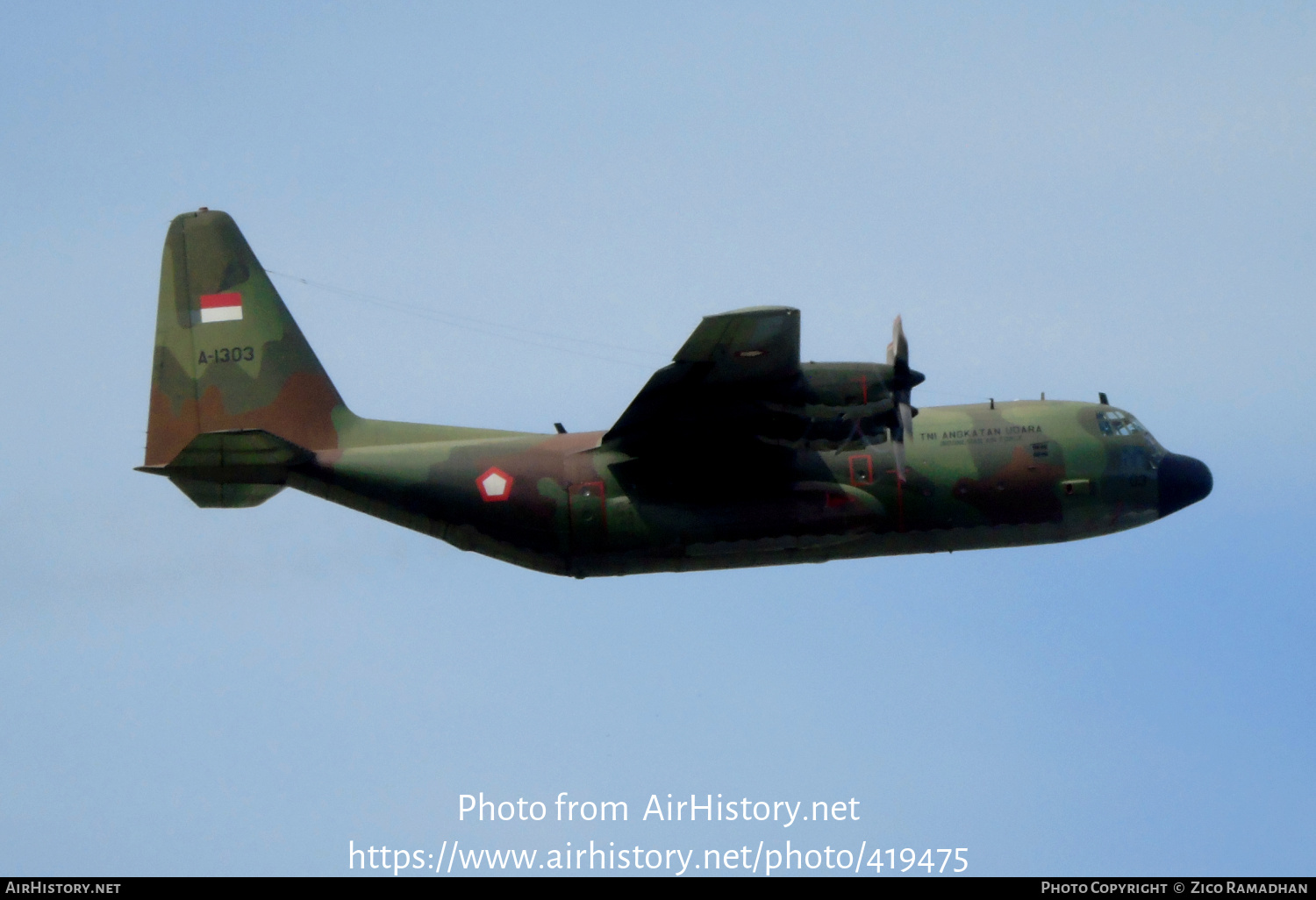 Aircraft Photo of A-1303 | Lockheed C-130B Hercules (L-282) | Indonesia - Air Force | AirHistory.net #419475