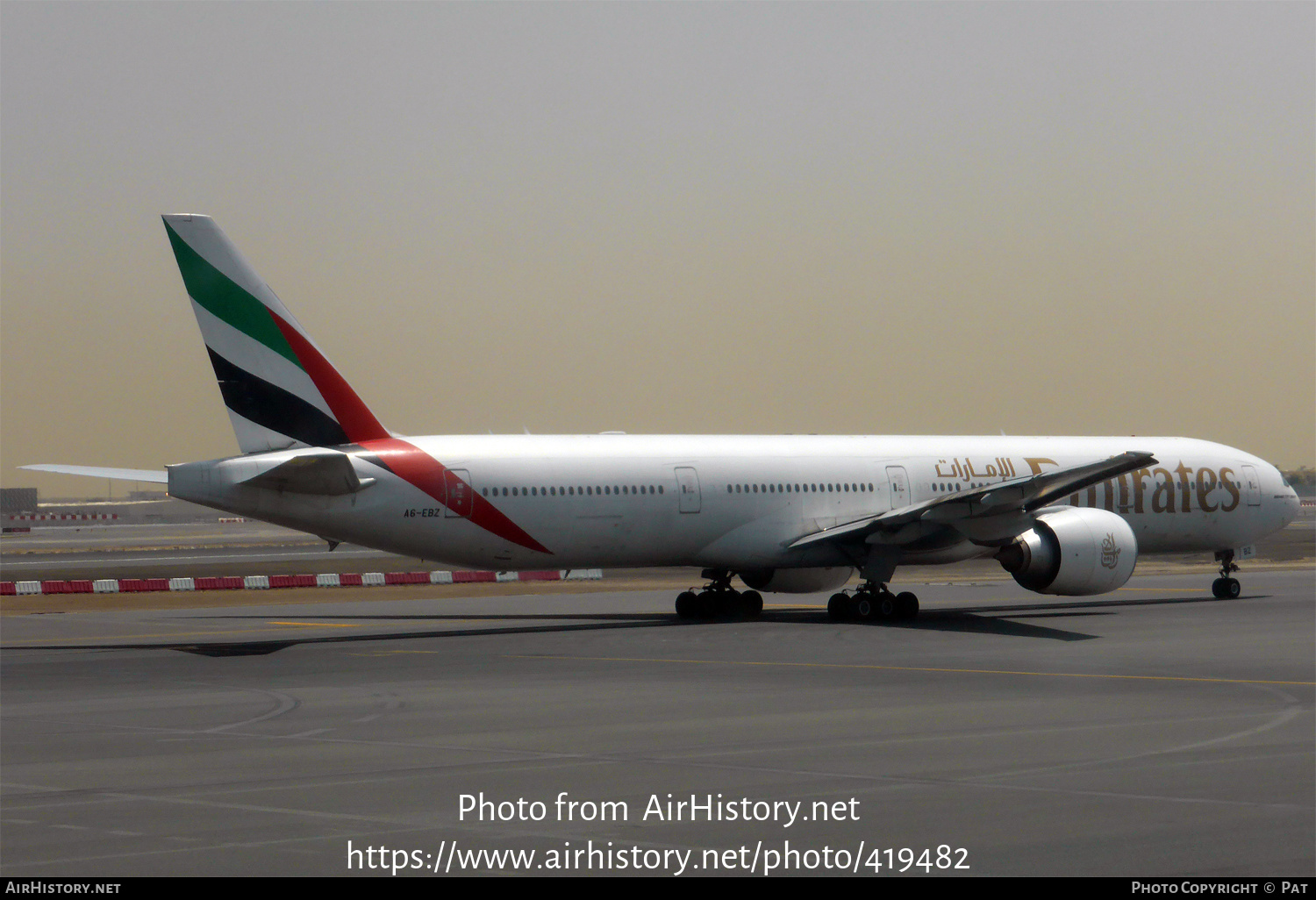 Aircraft Photo of A6-EBZ | Boeing 777-31H/ER | Emirates | AirHistory.net #419482