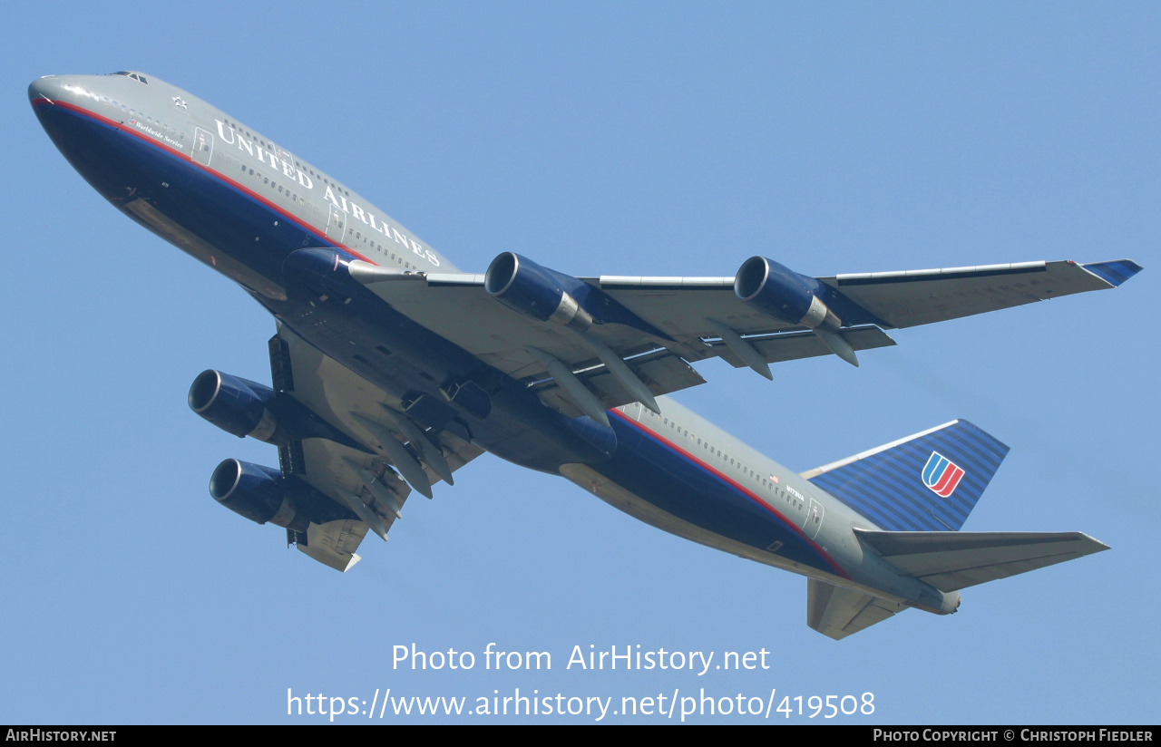 Aircraft Photo of N179UA | Boeing 747-422 | United Airlines | AirHistory.net #419508