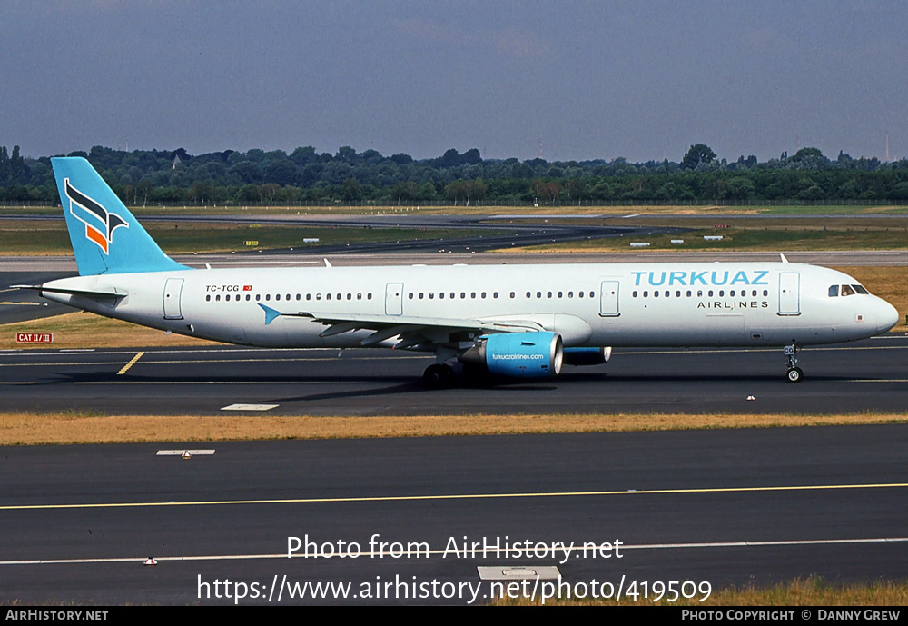 Aircraft Photo of TC-TCG | Airbus A321-211 | Turkuaz Airlines | AirHistory.net #419509