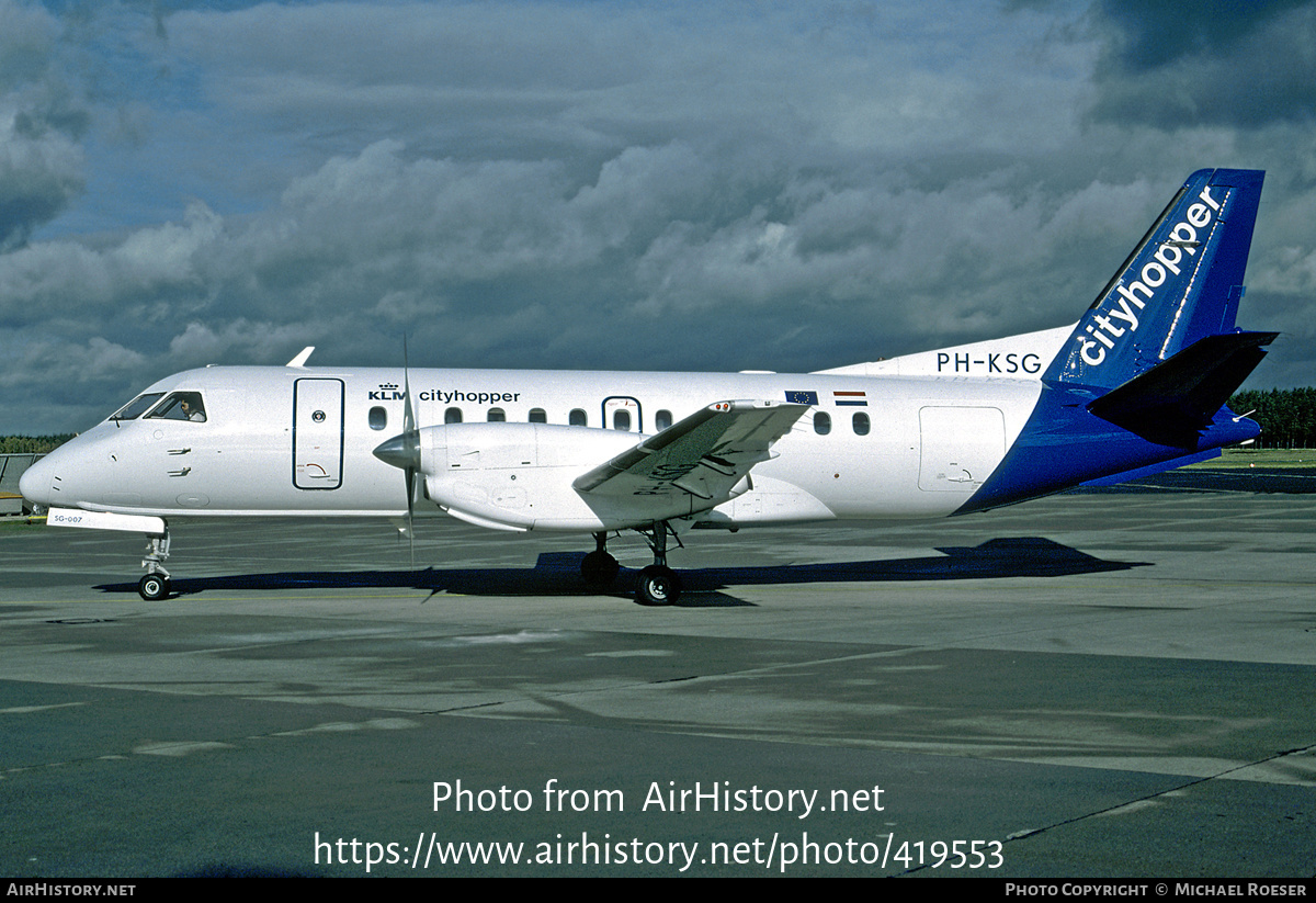 Aircraft Photo of PH-KSG | Saab 340B | KLM Cityhopper | AirHistory.net #419553