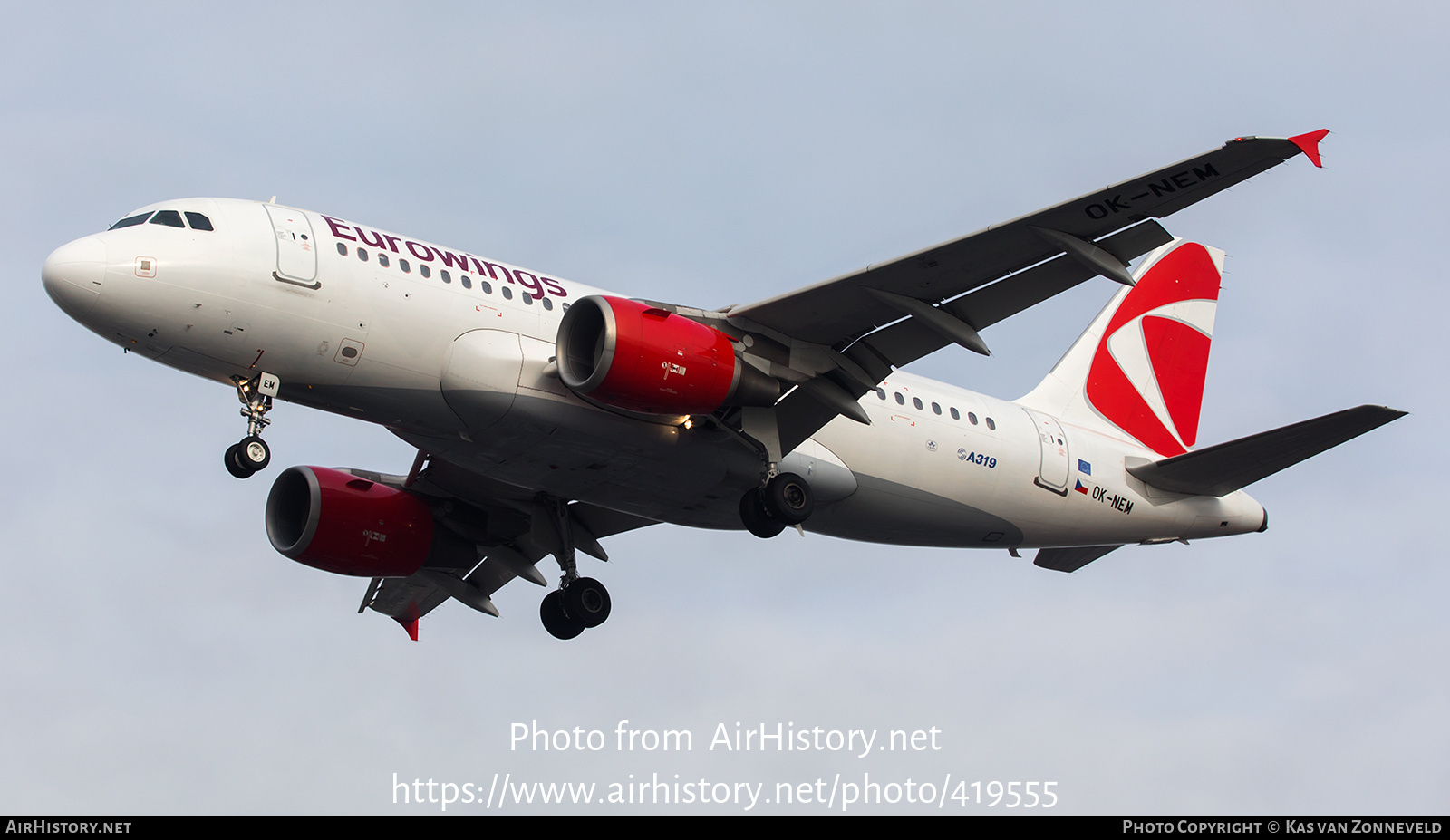 Aircraft Photo of OK-NEM | Airbus A319-112 | Eurowings | AirHistory.net #419555