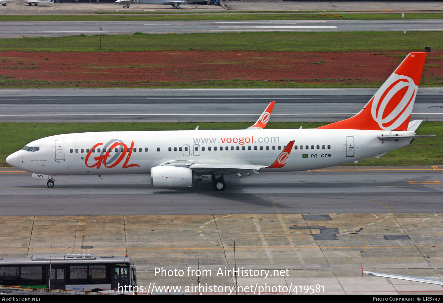 Aircraft Photo of PR-GTN | Boeing 737-8EH | GOL Linhas Aéreas | AirHistory.net #419581