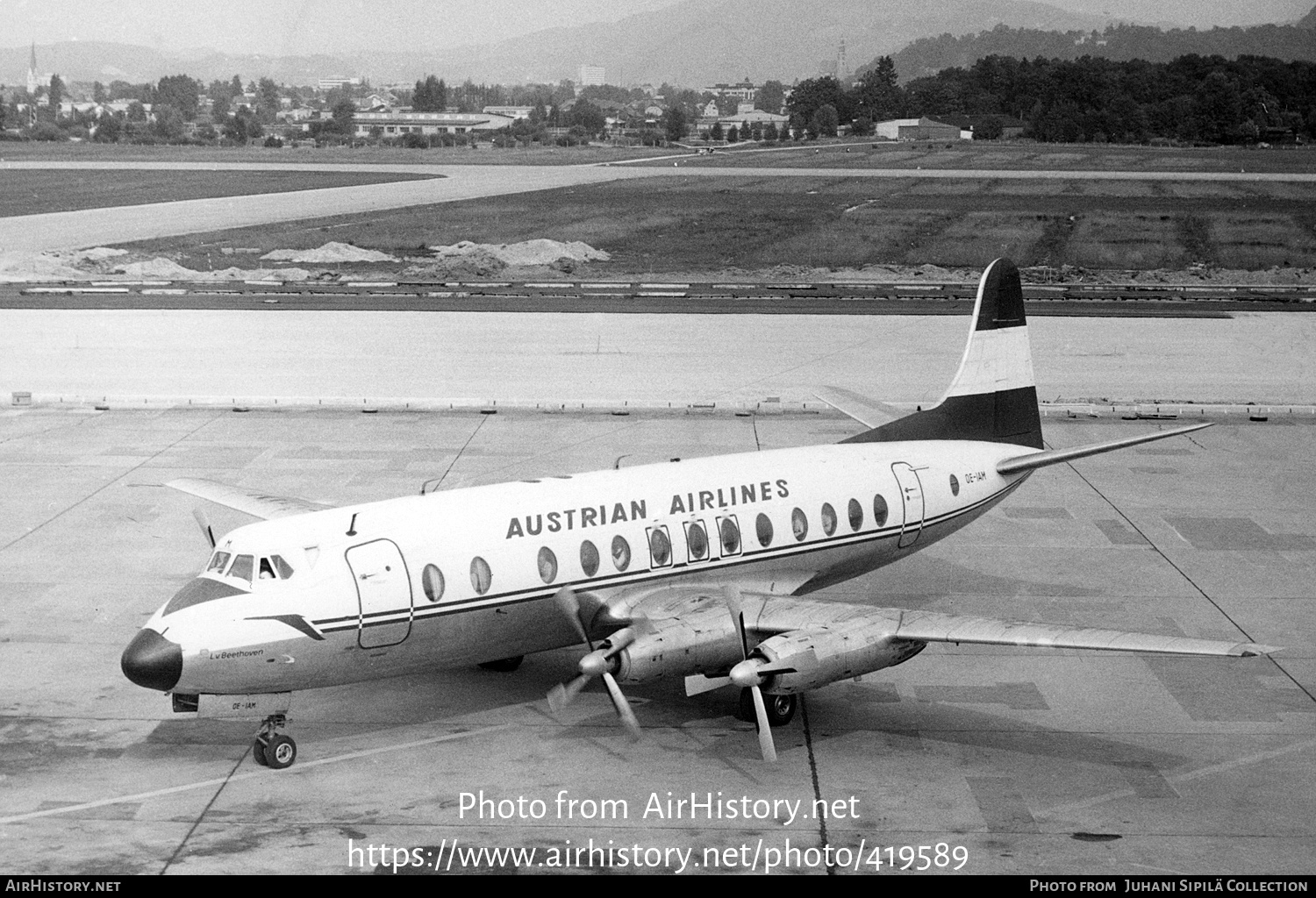 Aircraft Photo of OE-IAM | Vickers 837 Viscount | Austrian Airlines | AirHistory.net #419589