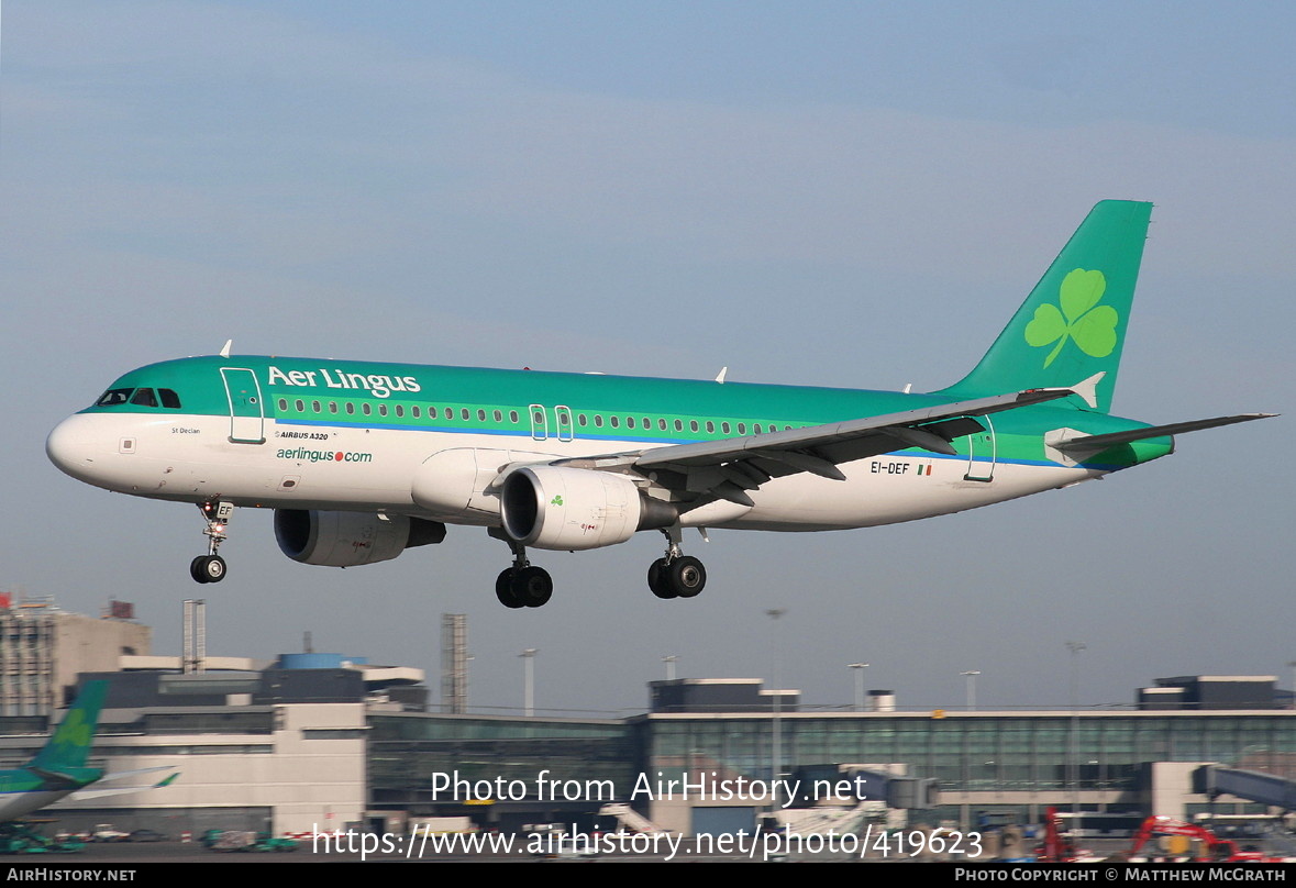 Aircraft Photo of EI-DEF | Airbus A320-214 | Aer Lingus | AirHistory.net #419623