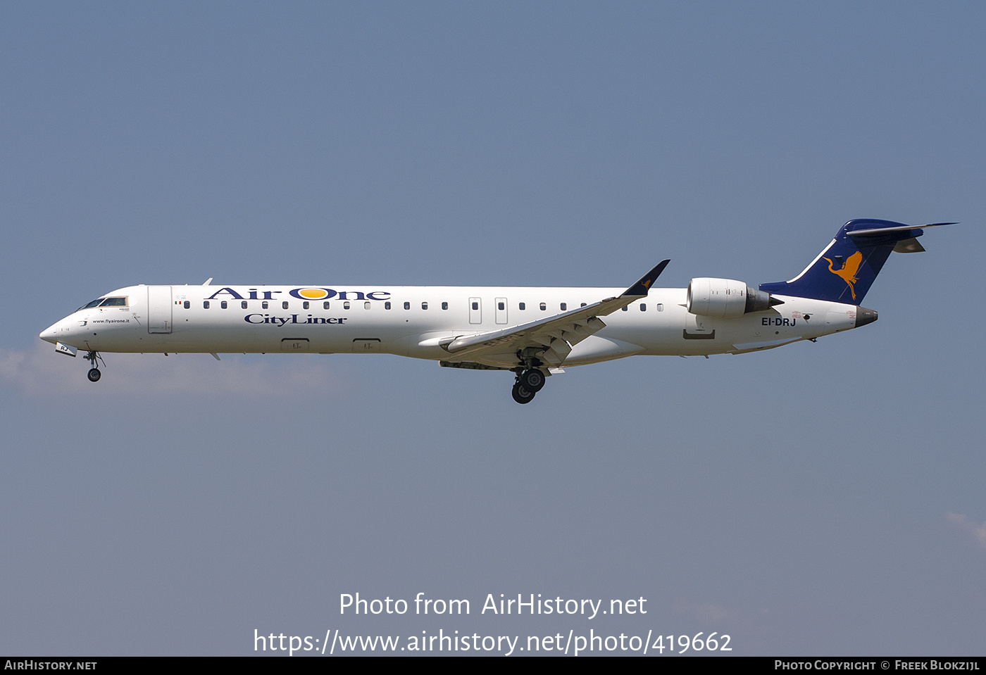 Aircraft Photo of EI-DRJ | Bombardier CRJ-900 (CL-600-2D24) | Air One CityLiner | AirHistory.net #419662