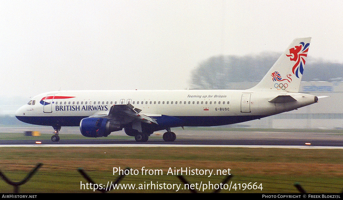 Aircraft Photo of G-BUSC | Airbus A320-111 | British Airways | AirHistory.net #419664