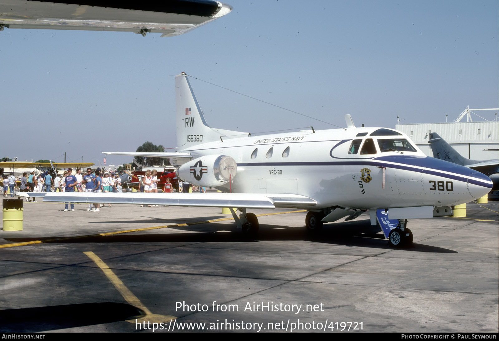 Aircraft Photo of 158380 | North American Rockwell CT-39E | USA - Navy | AirHistory.net #419721