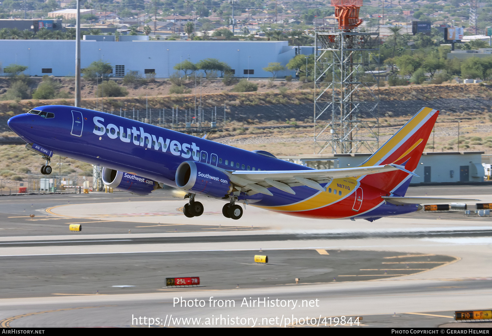 Aircraft Photo of N8711Q | Boeing 737-8 Max 8 | Southwest Airlines | AirHistory.net #419844