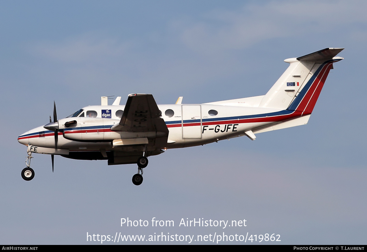 Aircraft Photo of F-GJFE | Beech B200 Super King Air | DGAC - Direction Générale de l'Aviation Civile | AirHistory.net #419862