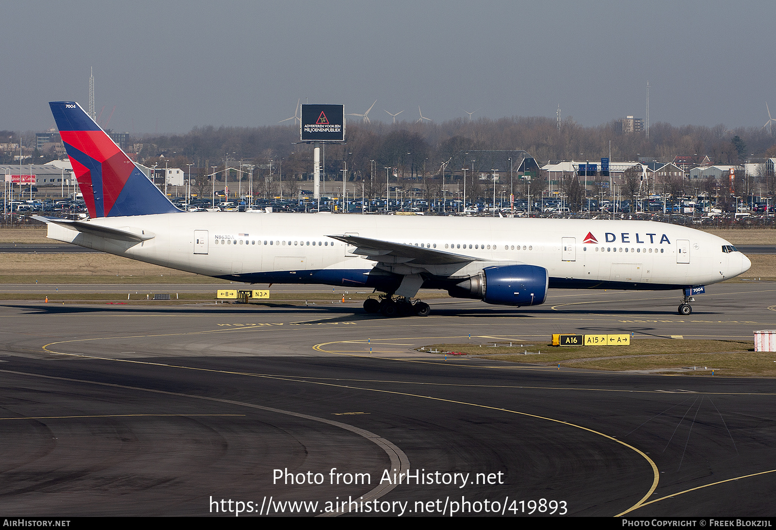 Aircraft Photo of N863DA | Boeing 777-232/ER | Delta Air Lines | AirHistory.net #419893