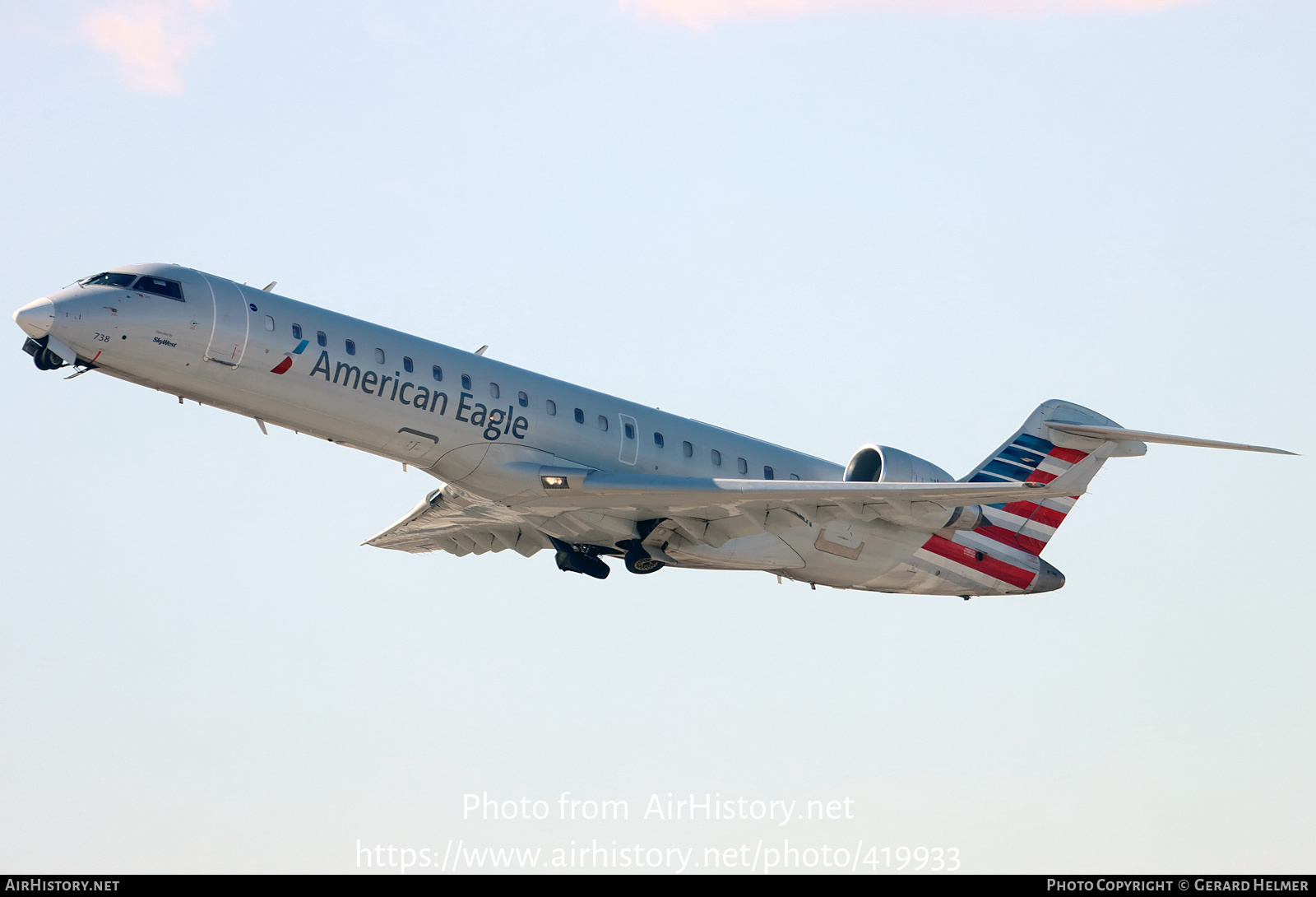 Aircraft Photo of N738SK | Bombardier CRJ-700 (CL-600-2C10) | American Eagle | AirHistory.net #419933