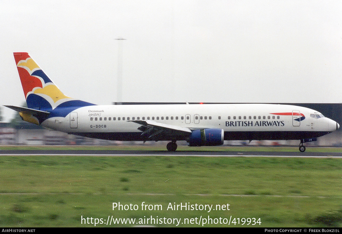 Aircraft Photo of G-DOCB | Boeing 737-436 | British Airways | AirHistory.net #419934