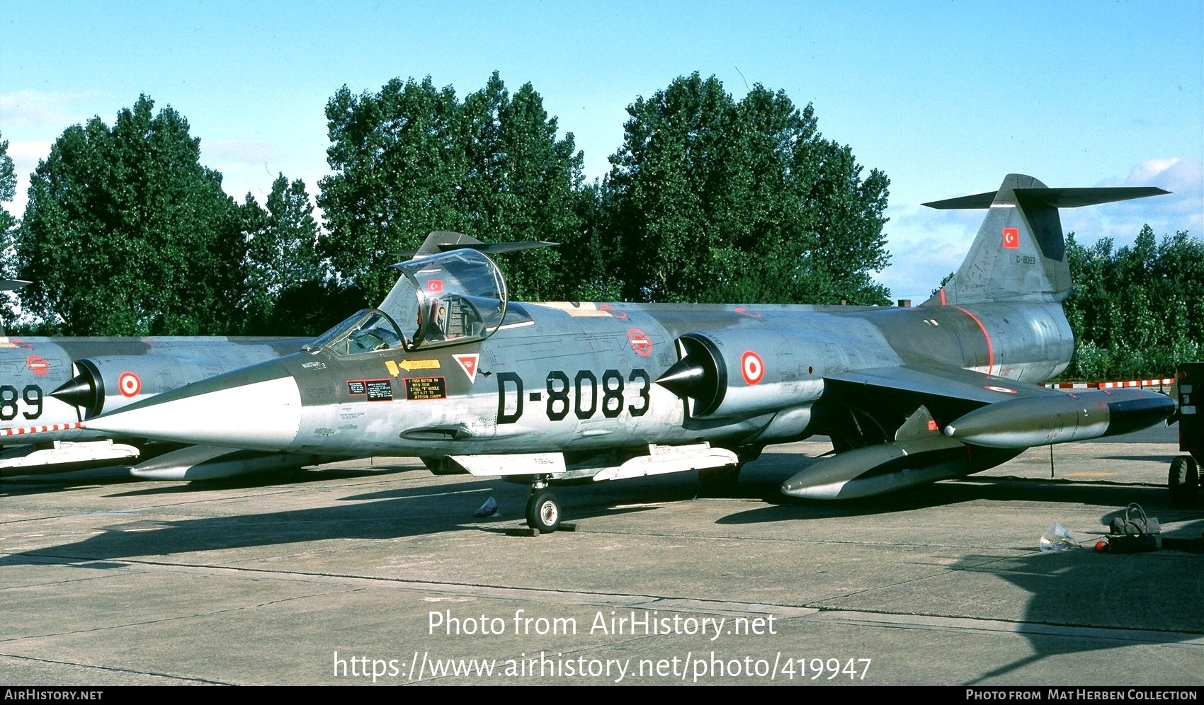 Aircraft Photo of D-8083 | Lockheed F-104G Starfighter | Netherlands - Air Force | Turkey - Air Force | AirHistory.net #419947