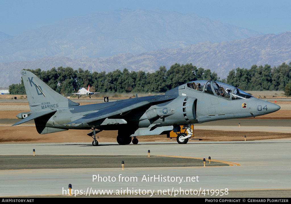 Aircraft Photo of 163186 | McDonnell Douglas AV-8B Harrier II | USA - Marines | AirHistory.net #419958