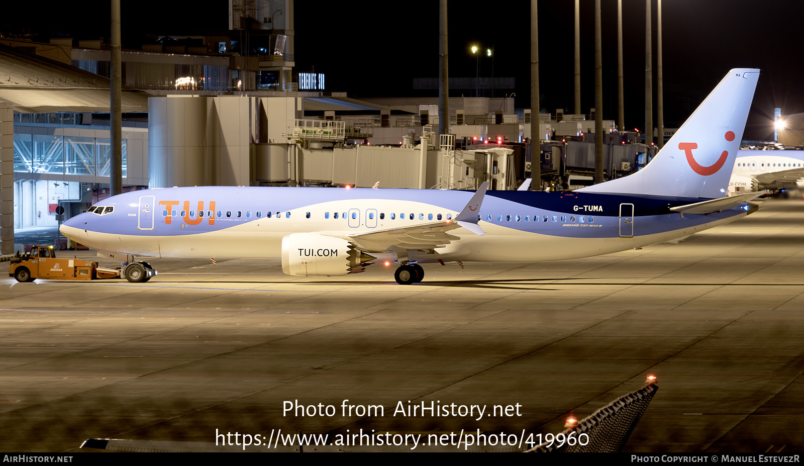 Aircraft Photo of G-TUMA | Boeing 737-8 Max 8 | TUI | AirHistory.net #419960