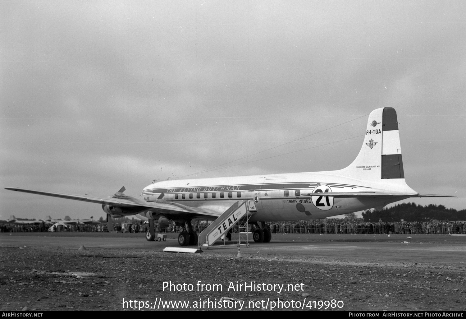 Aircraft Photo of PH-TGA | Douglas DC-6A | KLM - Royal Dutch Airlines | AirHistory.net #419980