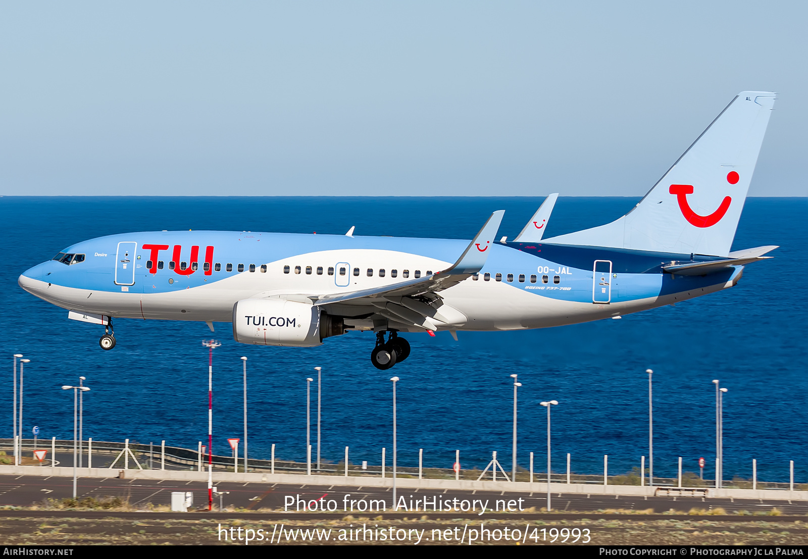 Aircraft Photo of OO-JAL | Boeing 737-7K2 | TUI | AirHistory.net #419993