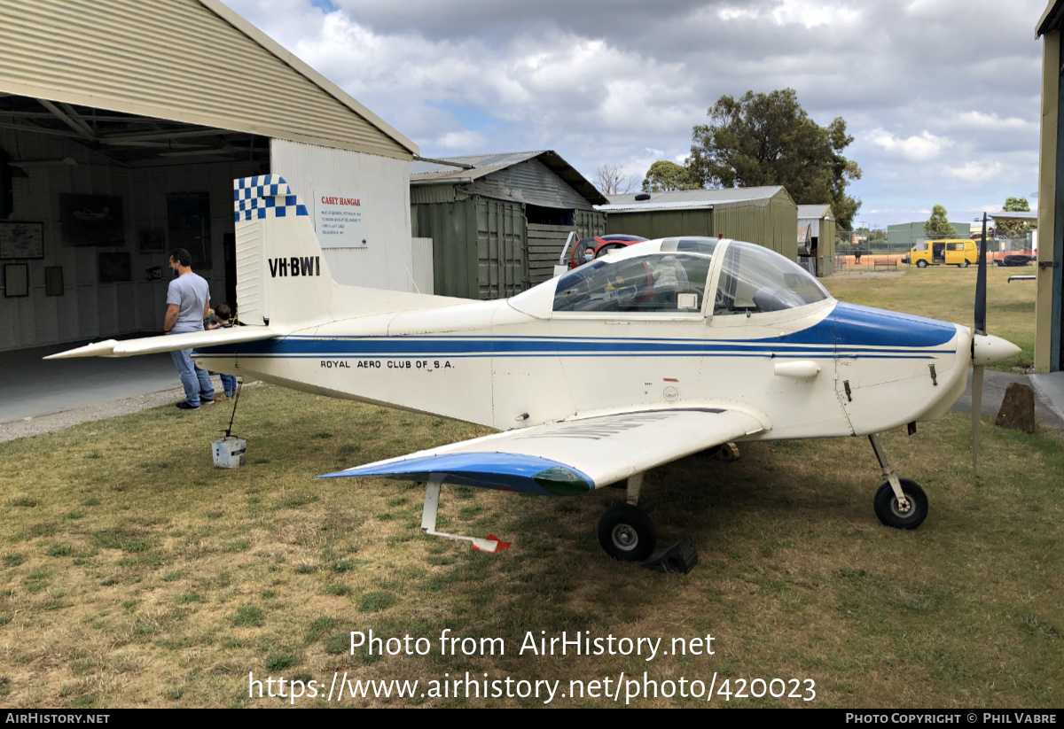 Aircraft Photo of VH-BWI | Victa Airtourer 100 | Royal Aero Club of South Australia | AirHistory.net #420023