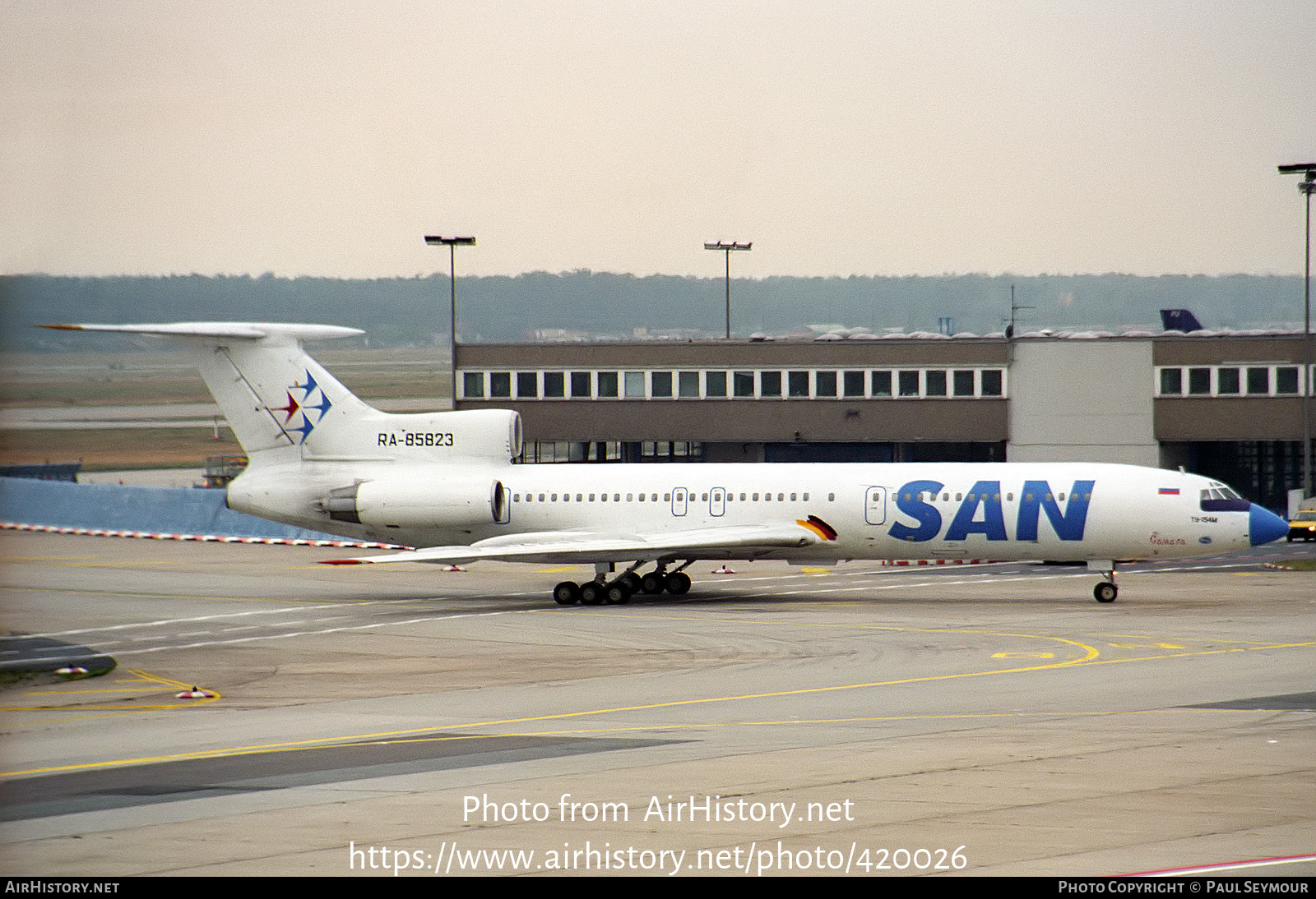 Aircraft Photo of RA-85823 | Tupolev Tu-154M | SAN Air Company | AirHistory.net #420026