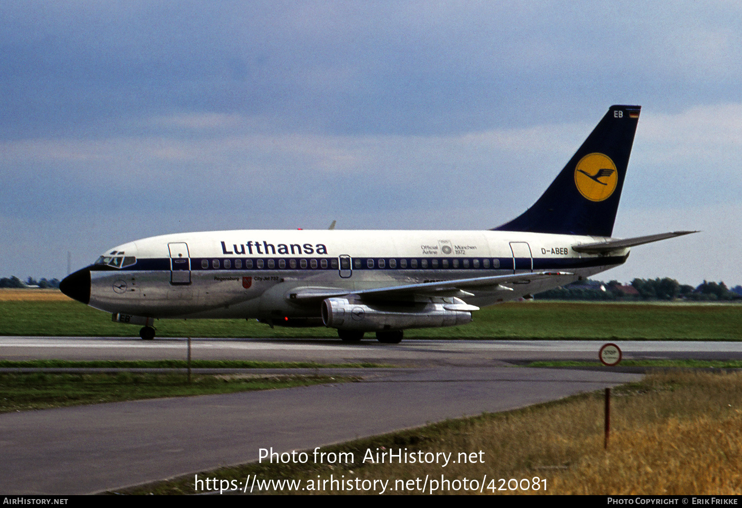 Aircraft Photo of D-ABEB | Boeing 737-130 | Lufthansa | AirHistory.net #420081