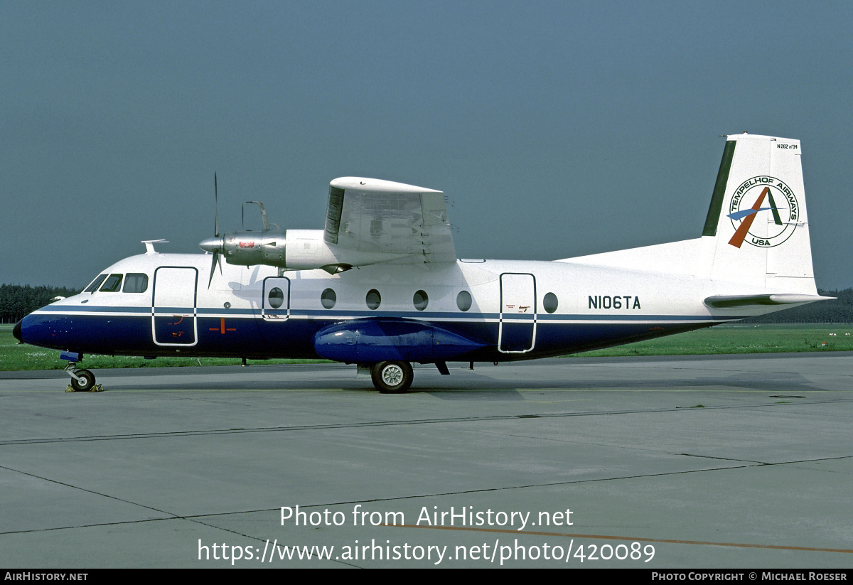 Aircraft Photo of N106TA | Nord 262A-21 | Tempelhof Airways USA | AirHistory.net #420089