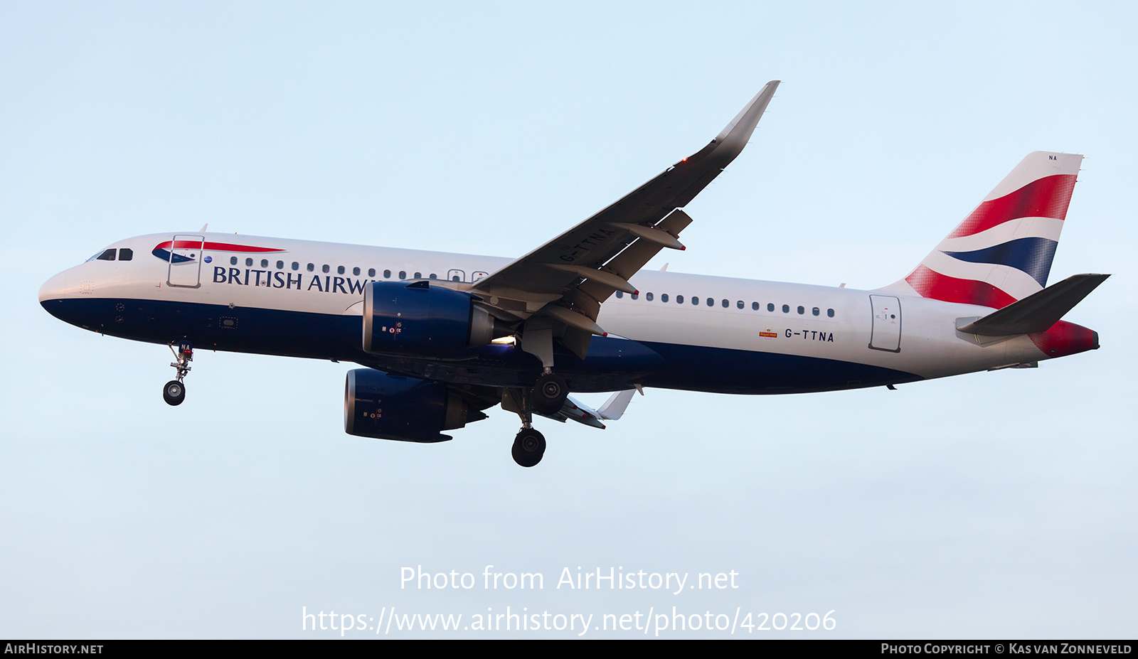 Aircraft Photo of G-TTNA | Airbus A320-251N | British Airways | AirHistory.net #420206