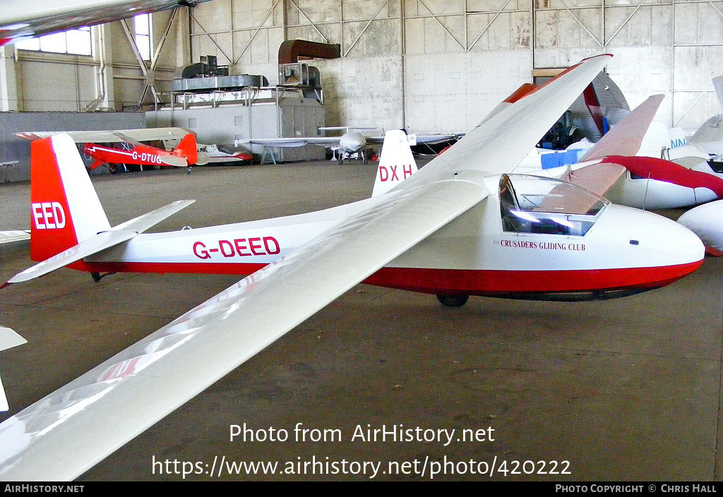 Aircraft Photo of G-DEED | Schleicher K-8B | Crusaders Gliding Club | AirHistory.net #420222