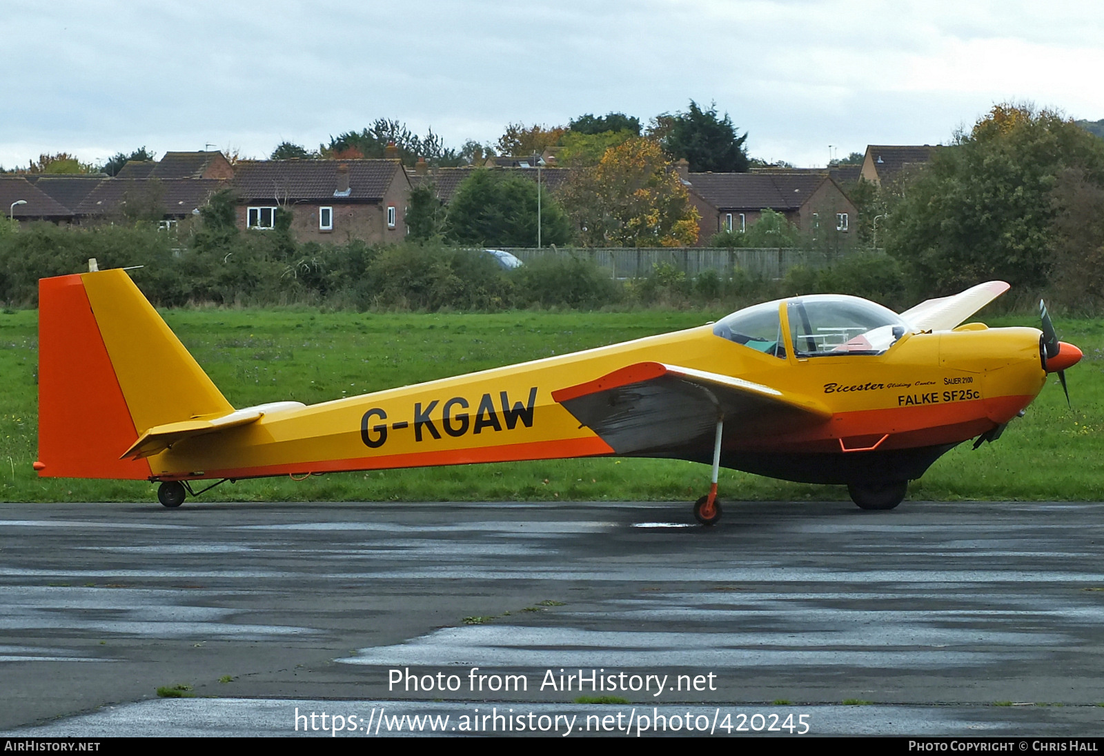 Aircraft Photo of G-KGAW | Scheibe SF-25C Falke | Bicester Gliding Centre | AirHistory.net #420245