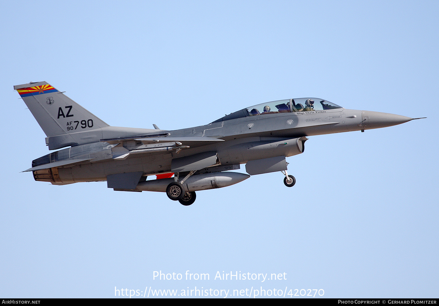 Aircraft Photo of 90-0790 / AF90-790 | General Dynamics F-16DM Fighting Falcon | USA - Air Force | AirHistory.net #420270