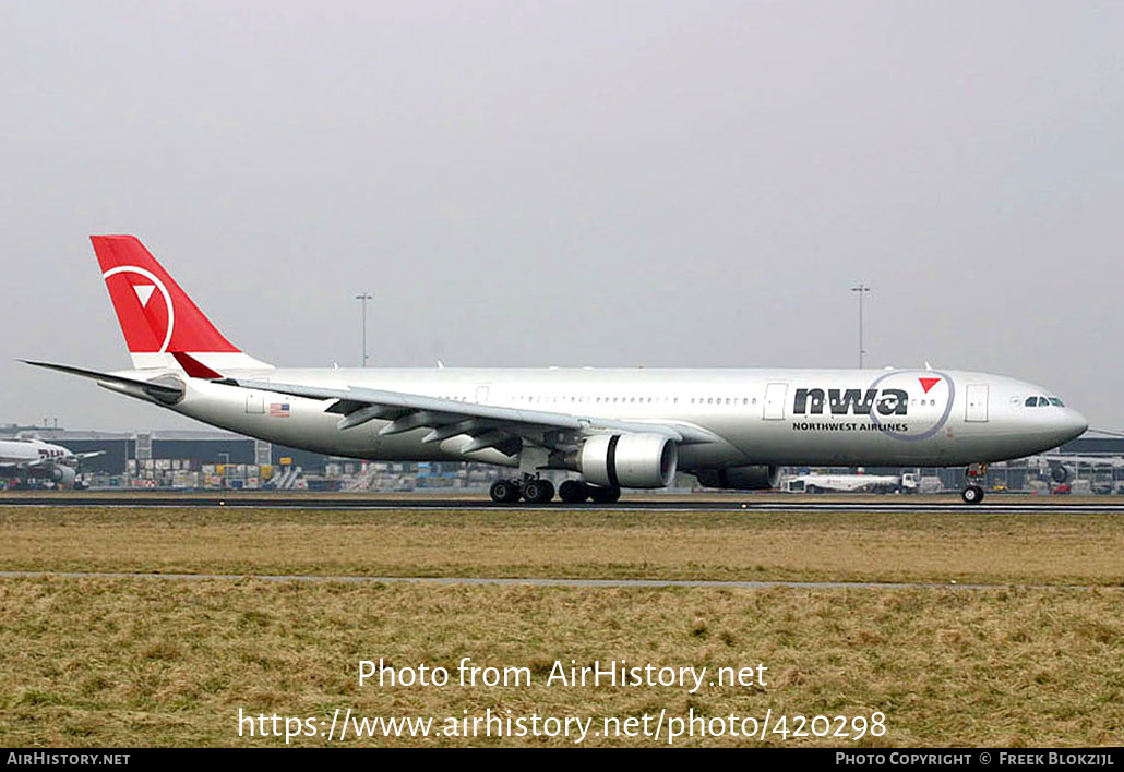 Aircraft Photo of N805NW | Airbus A330-323 | Northwest Airlines | AirHistory.net #420298