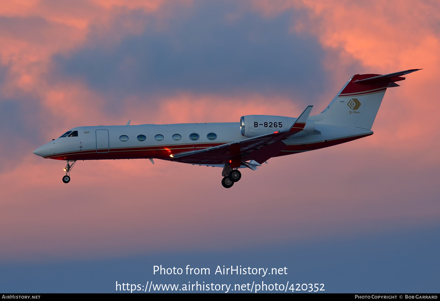 Aircraft Photo of B-8265 | Gulfstream Aerospace G-IV-X Gulfstream G450 | Yihua Enterprise Group | AirHistory.net #420352